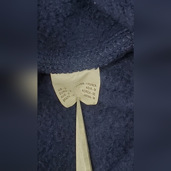 New Balance‎ Navy  Warm Cotton Women's Hoodie Size S - Picture 5 of 8